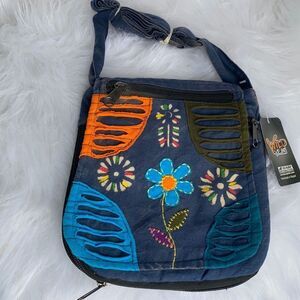 Womens Wild Wear patch work cross body purse